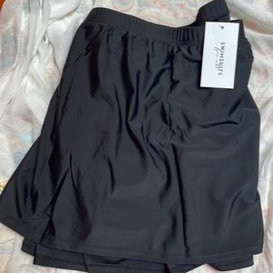 Swimsuits for all Black swim skirt. Size 24w